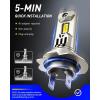 imageAUTOONE Upgraded 9005HB3 LED Light Bulbs 600 Ultra Brightness 6500K Cool White 11 Halogen Size Replacement 60000Hrs Long Service Life with Turbo Fan Plug and Play Fog Lamps Pack of 2H7