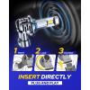 imageAUTOONE Upgraded 9005HB3 LED Light Bulbs 600 Ultra Brightness 6500K Cool White 11 Halogen Size Replacement 60000Hrs Long Service Life with Turbo Fan Plug and Play Fog Lamps Pack of 29005HB39006HB4