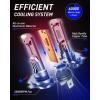 imageAUTOONE Upgraded 9005HB3 LED Light Bulbs 600 Ultra Brightness 6500K Cool White 11 Halogen Size Replacement 60000Hrs Long Service Life with Turbo Fan Plug and Play Fog Lamps Pack of 2H7