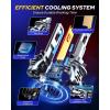 imageAUTOONE H119005H9HB3 Bulbs Combo 70000LM Super Bright H11 9005 Fog Light Bulbs 11 Size White Pack of 4