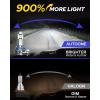 imageAUTOONE H119005H9HB3 Bulbs Combo 70000LM Super Bright H11 9005 Fog Light Bulbs 11 Size White Pack of 4
