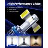 imageAUTOONE H11 9005 LED Bulb Direct Fit 11 Mini Size 70000LM H8H9 HB3 Combo Fog Lights with Cooling Fan IP68 Pack of 4H8H9H11