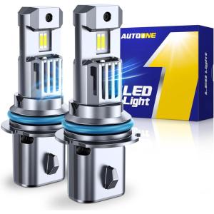 imageAUTOONE H11H9H8 Light Bulbs 6000K Fog Lights Canbus 10YR Lifespan Pack of 29007HB5