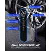 imageAUTOONE Tire Inflator Portable Air Compressor  4X Faster 150PSI Cordless Air Pump with Digital Tire Pressure Gauge 12V Car Power Adapter  For Car Motorcycle Bike Ball and More
