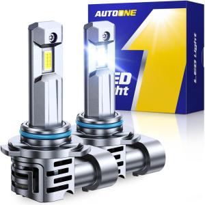imageAUTOONE 9005 LED Bulb 800 Brighter 3 Min Quick Install 20 Years Lifespan No Flicker 99 Compatibility9005HB3