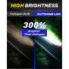 imageAUTOONE 9005 9006 LED Light Bulbs Combo 600 Super Bright 6000K Cool White 11 Mini Halogen Size 9005 HB3 ampamp 9006 HB4 Accessory Fog Light NonPolarity Plug and Play Pack of 4H7