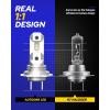 imageAUTOONE 9005 9006 LED Light Bulbs Combo 600 Super Bright 6000K Cool White 11 Mini Halogen Size 9005 HB3 ampamp 9006 HB4 Accessory Fog Light NonPolarity Plug and Play Pack of 4H7