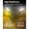 imageAUTOONE H11 LED Fog Light 20000LM 6000K White H11H9H8H16JP Fog Lamp or DRL Wireless Easy Installation IP68 Pack of 2Amber Yellow