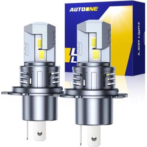 imageAUTOONE 9012 Led Bulbs 24000LM with Cooling Fan HIR2 Powersport Fog Lamp IP68 Waterproof Quick Installation Pack of 29003HB2H4