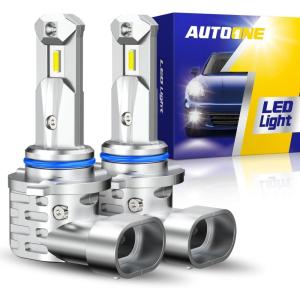 imageAUTOONE 9012 Led Bulbs 24000LM with Cooling Fan HIR2 Powersport Fog Lamp IP68 Waterproof Quick Installation Pack of 29005HB3