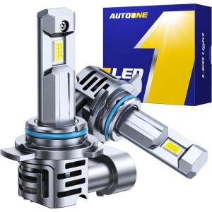 imageAUTOONE 9012 Led Bulbs 24000LM with Cooling Fan HIR2 Powersport Fog Lamp IP68 Waterproof Quick Installation Pack of 29012HIR2