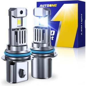 imageAUTOONE 9012 Led Bulbs 24000LM with Cooling Fan HIR2 Powersport Fog Lamp IP68 Waterproof Quick Installation Pack of 2HB59007