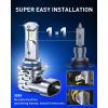 imageAUTOONE 9005 LED Bulb 900 Brighter UltraBright 6500K White 11 Mini Size No Adapter Required Plug N Play Long Lifespan No Flicker 99 Compatibility 2PCS9006HB4