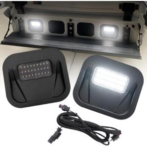 imageAUTOONE Upgraded LED Tailgate Step Light Lamp Assembly Kits for 2019 GMC Sierra 1500 202025 GMC Sierra 15002500 HD3500 HD ampamp Chevy Silverado 15002500 HD3500 HD White Marker Truck Bed Lamp 2PCSTailgate Step Lights