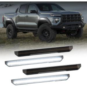 imageAUTOONE Upgraded LED Tailgate Step Light Lamp Assembly Kits for 2019 GMC Sierra 1500 202025 GMC Sierra 15002500 HD3500 HD ampamp Chevy Silverado 15002500 HD3500 HD White Marker Truck Bed Lamp 2PCSSide Markers