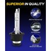 imageAUTOONE 2024 Upgraded D3S D3R HID Headlight Bulb 300 Brighter Lightness 6000K White 66340 42403 42302 35W Xenon Headlight Bulbs Super Bright D3S HID Bulbs Original Replacement Easy installationD4S