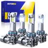 imageAUTOONE 9004 LED Bulb 900 Brighter 40000LM HB1 Bulb 3 Min Quick Install 20 Years Lifespan No Flicker 99 Compatibility9005HB39006HB4