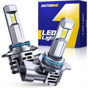 imageAUTOONE 9004 LED Bulb 900 Brighter 40000LM HB1 Bulb 3 Min Quick Install 20 Years Lifespan No Flicker 99 Compatibility9012HIR2