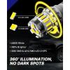 imageAUTOONE 921 912 LED Bulb for Reverse Lights 6500k White Super Bright T15 906 922 W16W Error Free Plug and Play LED Light Bulb for Backup Light Turn Signal Parking Light Pack of 2