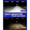 imageAUTOONE Upgraded 9005 9006 LED Bulbs Combo 6500K White 100000LM 12X Ultra Bright 9005HB3 9006HB4 LED Fog Light Bulbs Plug and Play 99 CANBUS Compatibility Pack of 4