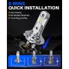 imageAUTOONE 9003 H4 HB2 LED Bulb 50000LM 900 Brightness Compact Design 99 Compatibility Longer Lifespan IP68 Quick Installation Pack of 2H7