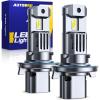 imageAUTOONE 9003 H4 HB2 LED Bulb 50000LM 900 Brightness Compact Design 99 Compatibility Longer Lifespan IP68 Quick Installation Pack of 2H139008