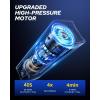 imageAUTOONE Tire Inflator Portable Air Compressor 150PSI Air Pump for Car Tires with Tire Pressure Gauge 3X Faster One Click Smart Cordless Tire Air Pump for Car Motorcycle Bike Ball and More7800mAh