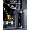 imageAUTOONE Tire Inflator Portable Air Compressor 150PSI Air Pump for Car Tires with Tire Pressure Gauge 3X Faster One Click Smart Cordless Tire Air Pump for Car Motorcycle Bike Ball and More5200mAh