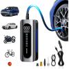 imageAUTOONE Tire Inflator Portable Air Compressor 150PSI Air Pump for Car Tires with Tire Pressure Gauge 3X Faster One Click Smart Cordless Tire Air Pump for Car Motorcycle Bike Ball and More7800mAh