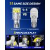 imageAUTOONE White 921 912 LED Light Bulbs 700 Brighter ampamp 6500K White T15 921 906 W16W LED Bulbs for Bulb Direct Back up Reverse Parking Light 2PCS