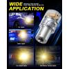 imageAUTOONE Upgraded 1156 LED Bulb White 500 Super Bright 7506 BA15S P21W LED Replacement with Projector for Backup Reverse Tail Brake DRL Signal Parking Lights Pack of 2Amber Yellow