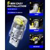 imageAUTOONE Upgraded 1156 LED Bulb White 500 Super Bright 7506 BA15S P21W LED Replacement with Projector for Backup Reverse Tail Brake DRL Signal Parking Lights Pack of 2White