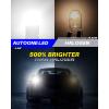 imageAUTOONE Upgraded 1156 LED Bulb White 500 Super Bright 7506 BA15S P21W LED Replacement with Projector for Backup Reverse Tail Brake DRL Signal Parking Lights Pack of 2White