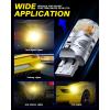 imageAUTOONE Upgraded 1156 LED Bulb White 500 Super Bright 7506 BA15S P21W LED Replacement with Projector for Backup Reverse Tail Brake DRL Signal Parking Lights Pack of 2Amber Yellow