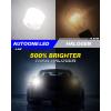 imageAUTOONE Upgraded 1156 LED Bulb White 500 Super Bright 7506 BA15S P21W LED Replacement with Projector for Backup Reverse Tail Brake DRL Signal Parking Lights Pack of 2White