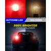imageAUTOONE Upgraded 1156 LED Bulb White 500 Super Bright 7506 BA15S P21W LED Replacement with Projector for Backup Reverse Tail Brake DRL Signal Parking Lights Pack of 2Red