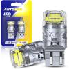 imageAUTOONE Upgraded 1156 LED Bulb White 500 Super Bright 7506 BA15S P21W LED Replacement with Projector for Backup Reverse Tail Brake DRL Signal Parking Lights Pack of 2White