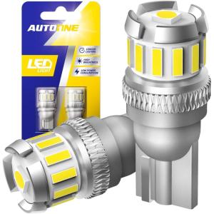 imageAUTOONE 194 LED Bulb License Plate Light 6500K White Pack of 2