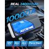 imageAUTOONE 10000A Jump Starter with Air Compressor 24000mAh Jump Box with Tire Inflator All Gas amp Diesel Portable Car Battery Booster Jumper Starter Pack Jumper Cables Type C 60W Charging Light10000A