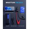 imageAUTOONE 10000A Jump Starter with Air Compressor 24000mAh Jump Box with Tire Inflator All Gas amp Diesel Portable Car Battery Booster Jumper Starter Pack Jumper Cables Type C 60W Charging Light8000A
