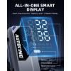 imageAUTOONE 10000A Jump Starter with Air Compressor 24000mAh Jump Box with Tire Inflator All Gas amp Diesel Portable Car Battery Booster Jumper Starter Pack Jumper Cables Type C 60W Charging Light10000A with Inflator