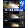 imageAUTOONE H7 LED Light Bulbs 11 Mini Size 50000LM Brightness No Flicker 6500K Cool White Easy 3 Min Plug and Play IP68 Rated Long Lifespan 2 PCS9005H11