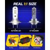 imageAUTOONE H7 LED Light Bulbs 11 Mini Size 50000LM Brightness No Flicker 6500K Cool White Easy 3 Min Plug and Play IP68 Rated Long Lifespan 2 PCSH7
