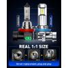 imageAUTOONE H7 LED Light Bulbs 11 Mini Size 50000LM Brightness No Flicker 6500K Cool White Easy 3 Min Plug and Play IP68 Rated Long Lifespan 2 PCSH9H8H11