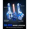 imageAUTOONE H7 LED Light Bulbs 11 Mini Size 50000LM Brightness No Flicker 6500K Cool White Easy 3 Min Plug and Play IP68 Rated Long Lifespan 2 PCSHB3 9005