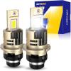 imageAUTOONE H7 LED Light Bulbs 11 Mini Size 50000LM Brightness No Flicker 6500K Cool White Easy 3 Min Plug and Play IP68 Rated Long Lifespan 2 PCSD2SD2R