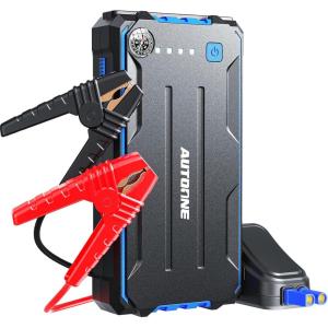 imageAUTOONE 10000A Jump Starter with Air Compressor 24000mAh Jump Box with Tire Inflator All Gas amp Diesel Portable Car Battery Booster Jumper Starter Pack Jumper Cables Type C 60W Charging Light4000A
