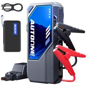 imageAUTOONE 10000A Jump Starter with Air Compressor 24000mAh Jump Box with Tire Inflator All Gas amp Diesel Portable Car Battery Booster Jumper Starter Pack Jumper Cables Type C 60W Charging Light8000A