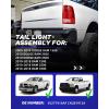 imageAUTOONE Upgraded For Dodge RAM Tail Lights Assembly Tail Lamp Assembly Fit for 20092018 Dodge RAM Pickup Rear Factory OEM Passenger Side Without BulbsOEM HalogenRight Side