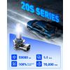 imageAUTOONE 9006HB4 LED Bulbs 50000LM 1000 Ultra Bright Real 11 Halogen Size 6500K Cool White Plug and Play Easy Installation FogDriving Light Bulb with Cooling Fan CANBUS Ready Pack of 2HB4 9006
